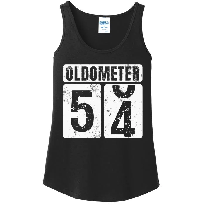 Oldometer 54 Vintage Funny 54th Birthday Gift Idea Ladies Essential Tank