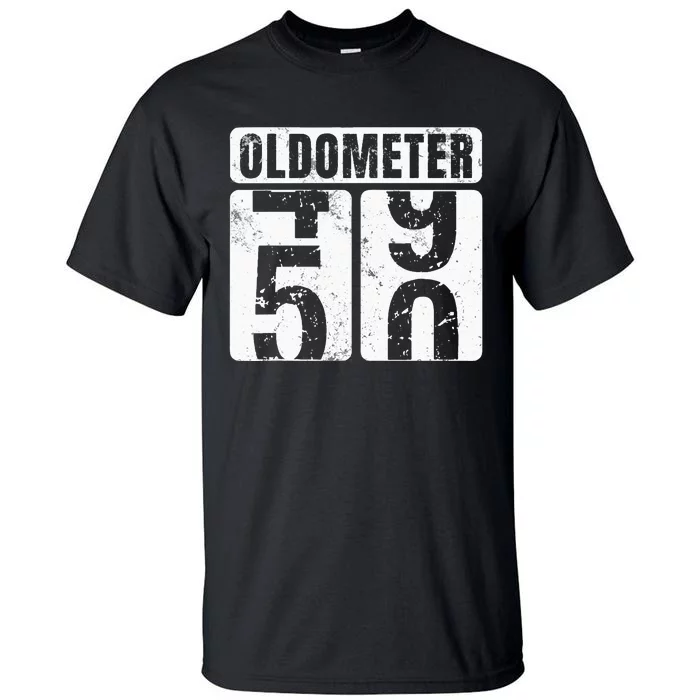 Oldometer 50 Vintage Funny 50th Birthday Gift Idea Tall T-Shirt