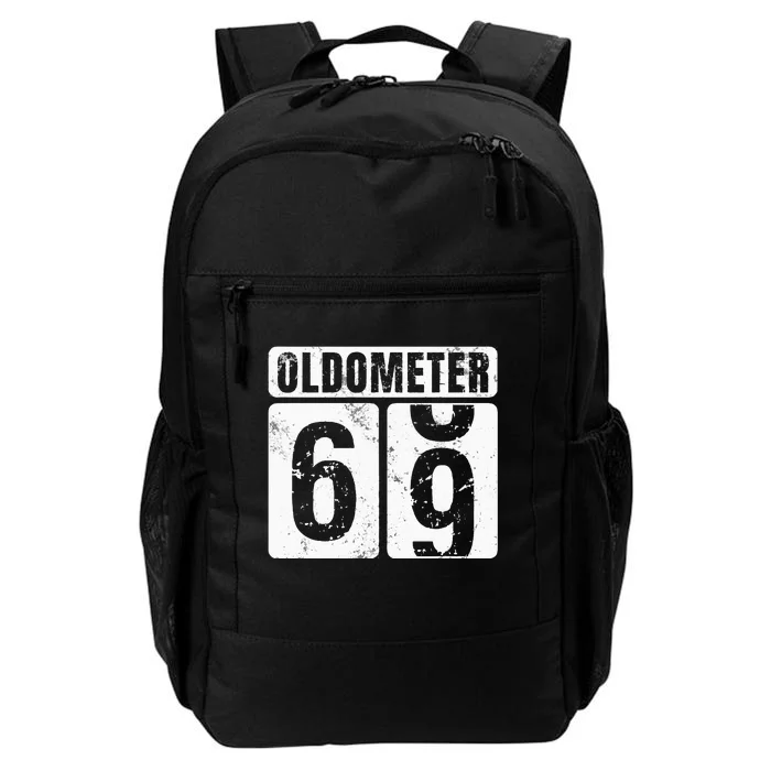 Oldometer 69 Vintage Funny 69th Birthday Gift Idea Daily Commute Backpack