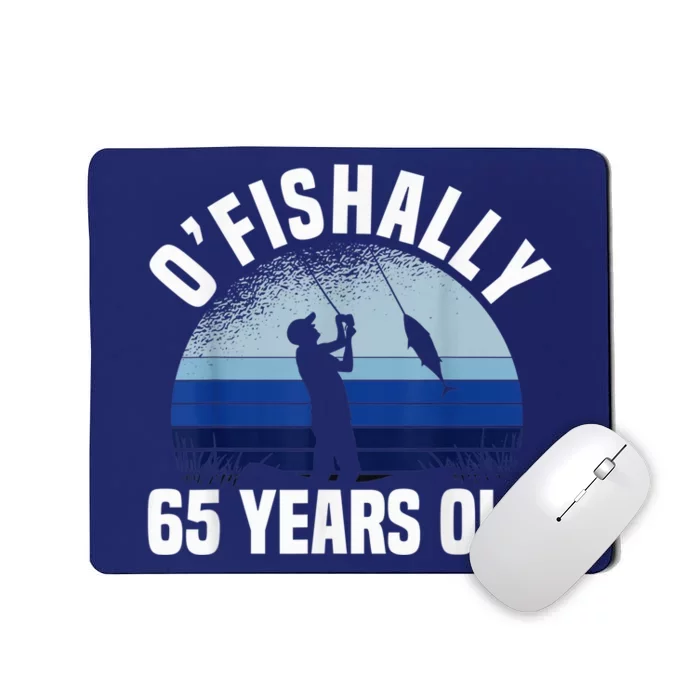 Ofishally 65 Years Old Fisherman 65th Birthday Fishing Mousepad