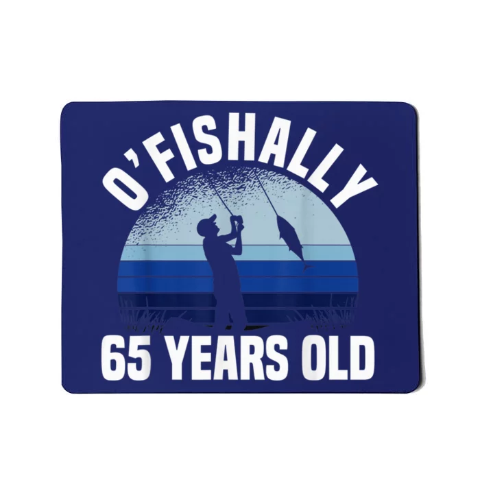 Ofishally 65 Years Old Fisherman 65th Birthday Fishing Mousepad