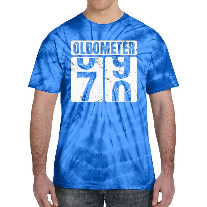 Oldometer 70 Vintage Funny 70th Birthday Gift Idea Tie-Dye T-Shirt