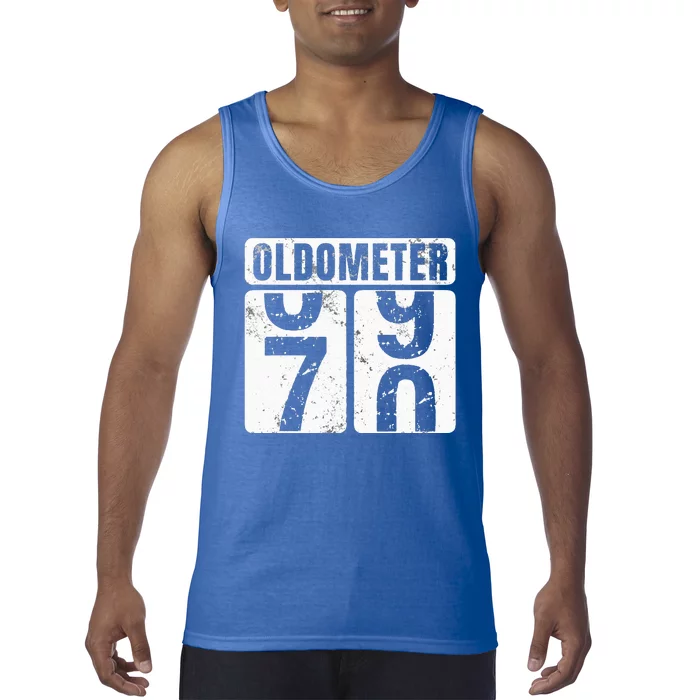 Oldometer 70 Vintage Funny 70th Birthday Gift Idea Tank Top