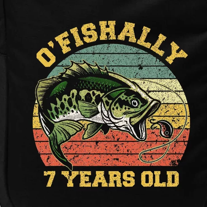 OFishally 7 Years Old Fishing Birthday Theme Party 7th Impact Tech Backpack