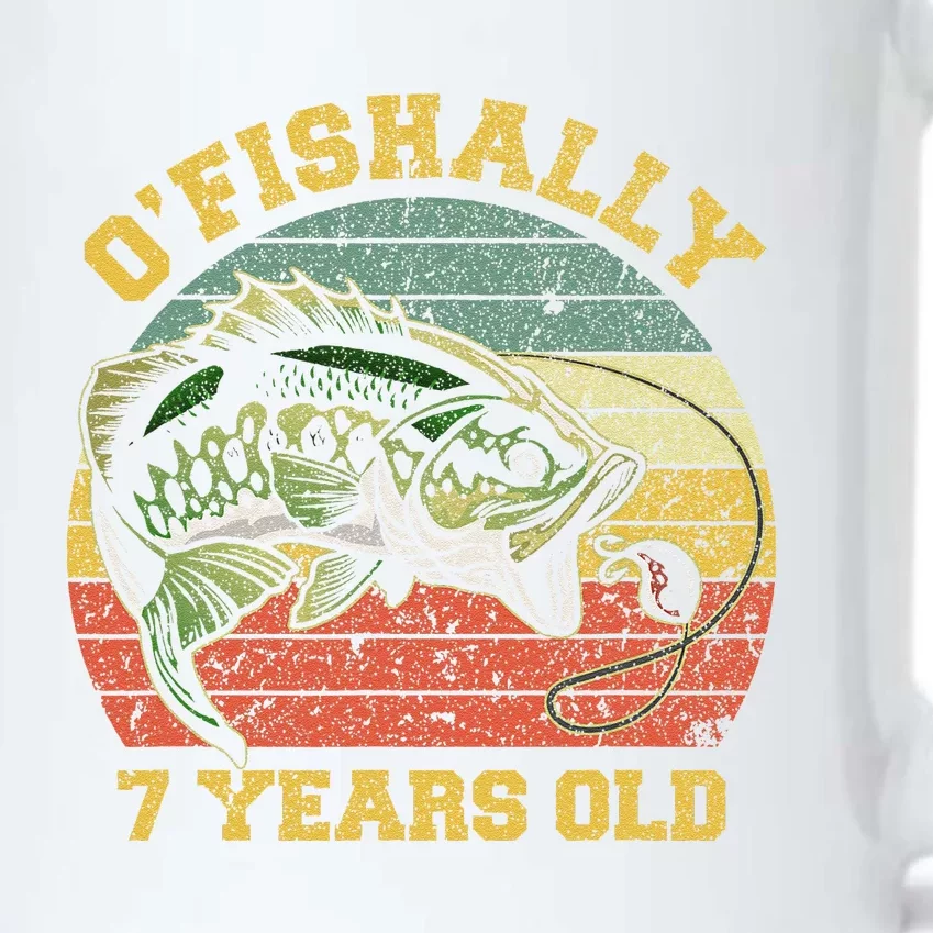 OFishally 7 Years Old Fishing Birthday Theme Party 7th Black Color Changing Mug