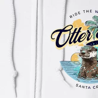 Otter 841 Surfing Otter 841 California Surf Board Otter 841 Full Zip Hoodie