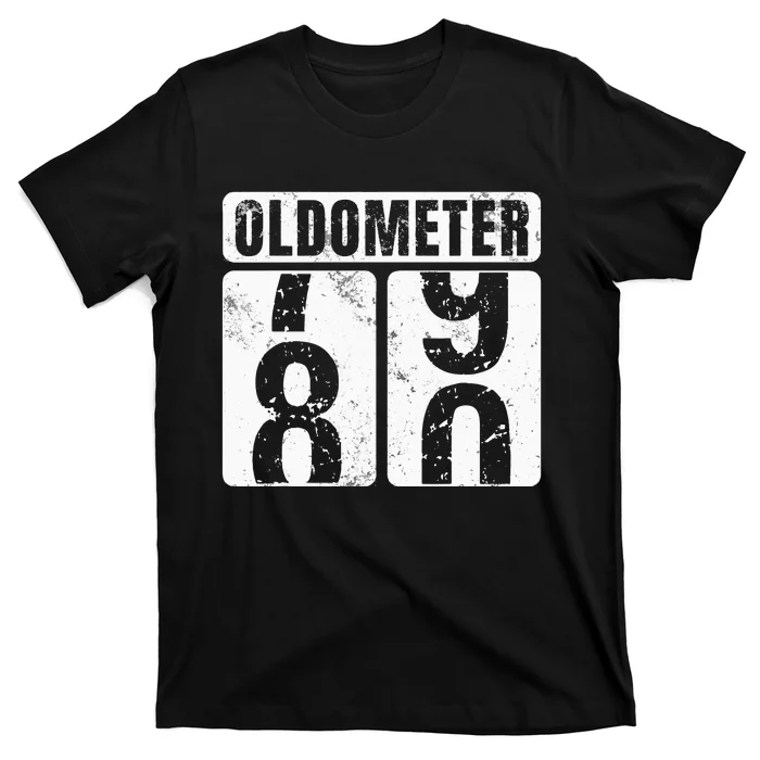 Oldometer 80 Vintage Funny 80th Birthday Gift Idea T-Shirt