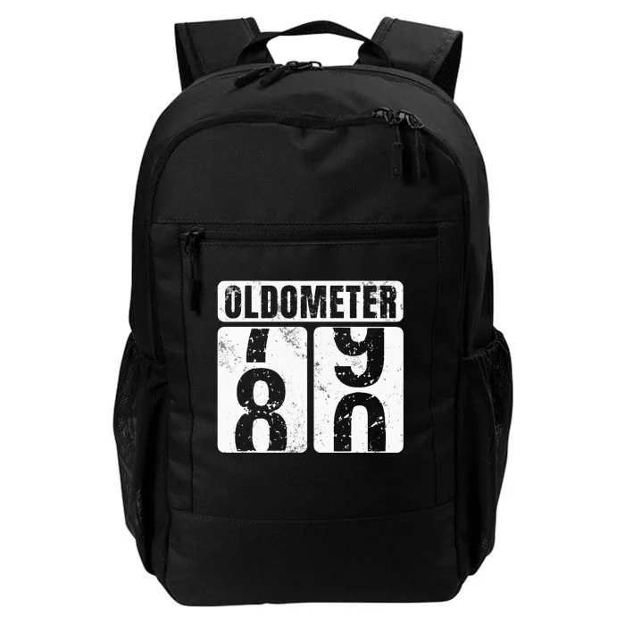 Oldometer 80 Vintage Funny 80th Birthday Gift Idea Daily Commute Backpack