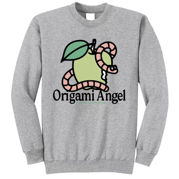 Origami Angel Apple Worm Tall Sweatshirt