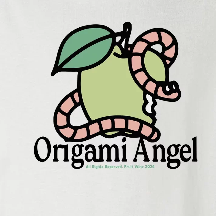 Origami Angel Apple Worm Toddler Long Sleeve Shirt