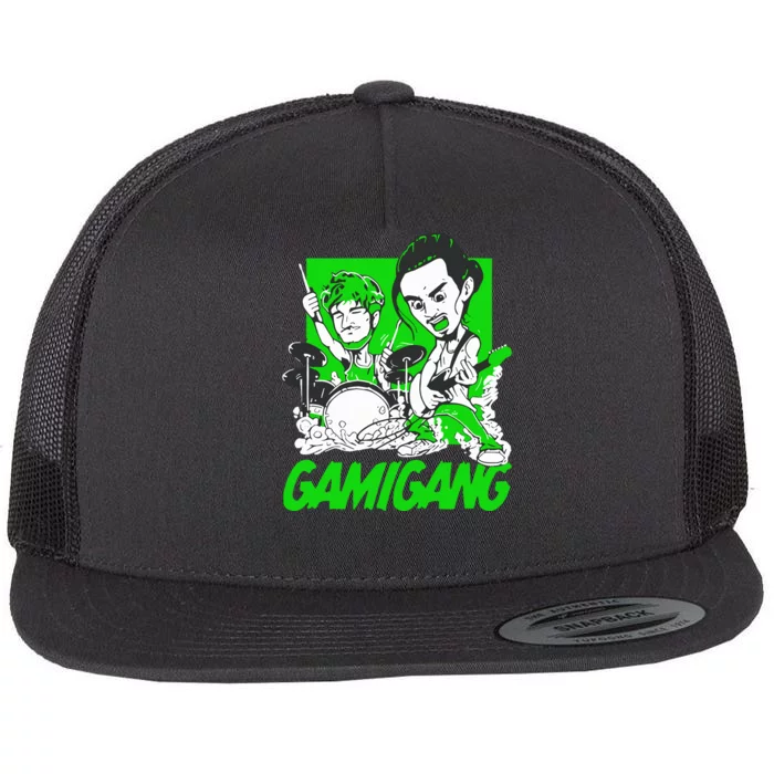 Origami Angel Anime Flat Bill Trucker Hat