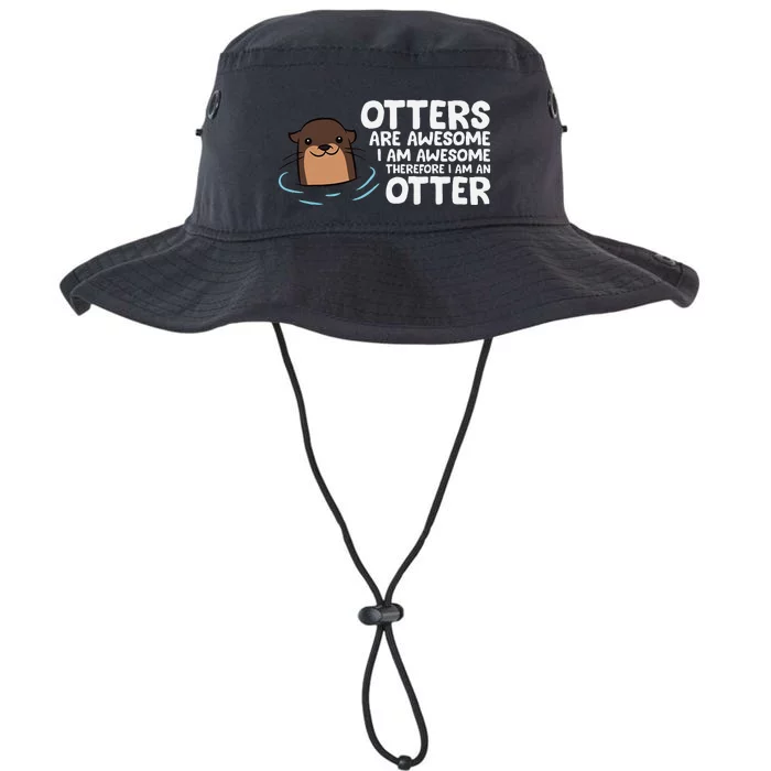 Otters Are Awesome IM Awesome Therefore I Am An Otter Legacy Cool Fit Booney Bucket Hat