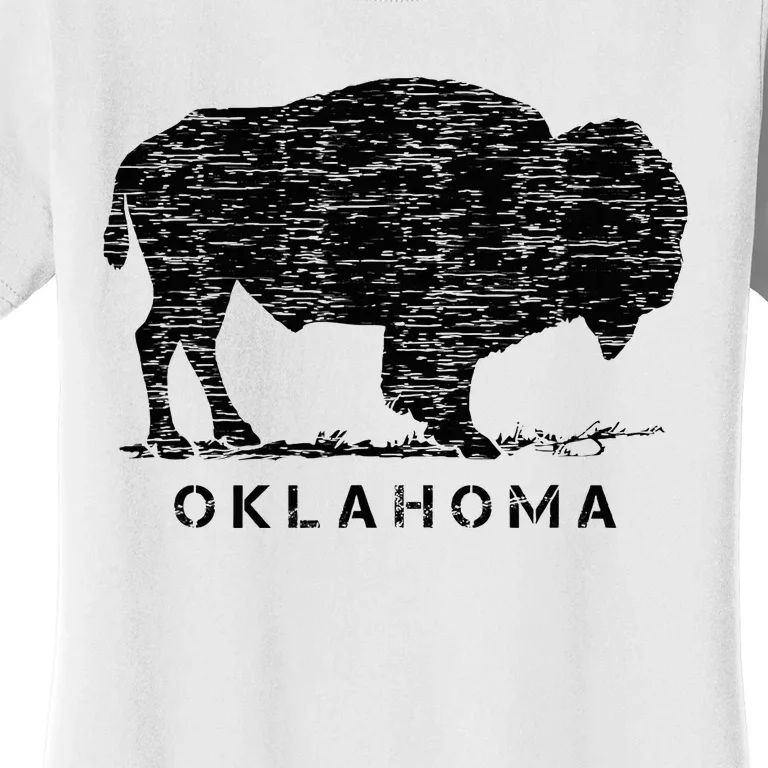 Oklahoma And American Buffalo Bison Women's T-Shirt