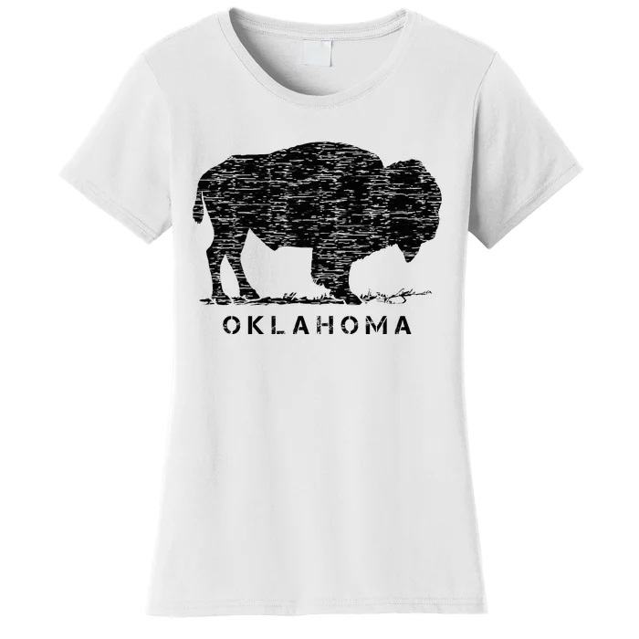 Oklahoma And American Buffalo Bison Women's T-Shirt