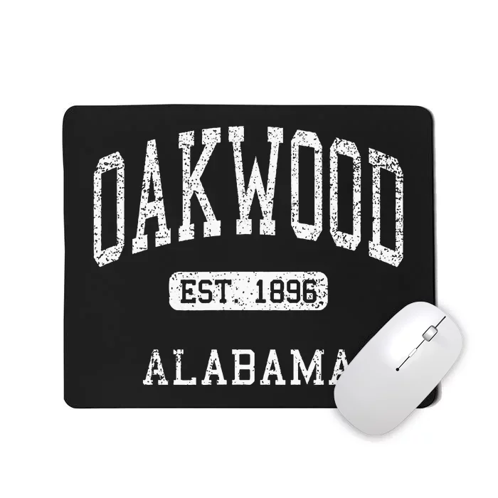 Oakwood Alabama Al Vintage Athletic Sports Design Souvenir Mousepad