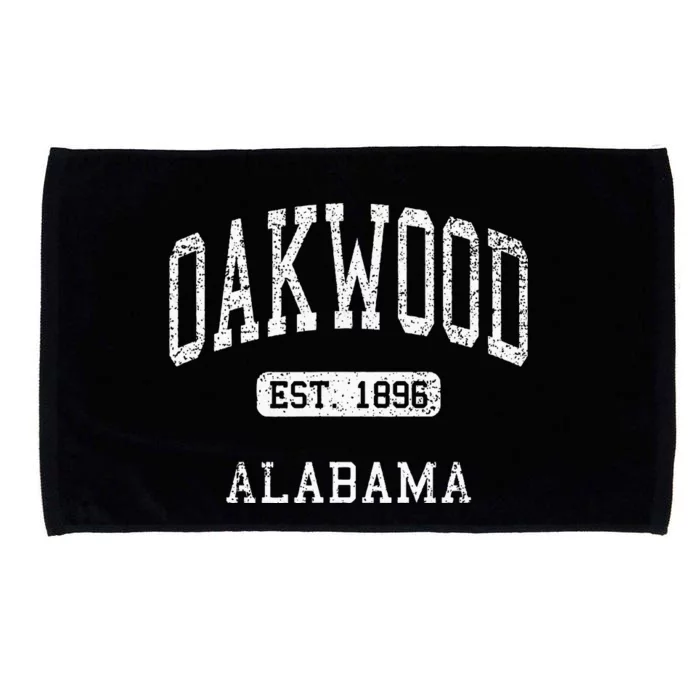 Oakwood Alabama Al Vintage Athletic Sports Design Souvenir Microfiber Hand Towel