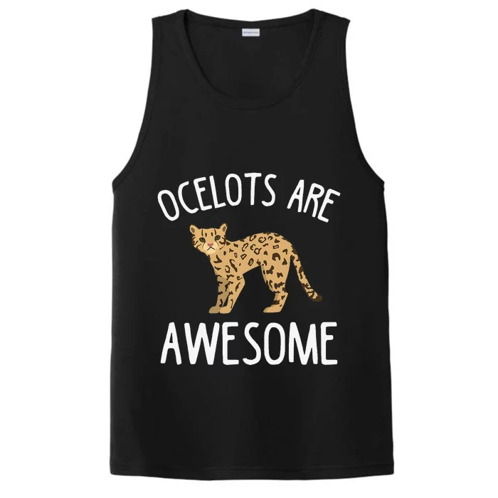 Ocelot Apparel Amazing Funny Ocelots Cat Lover Design Performance Tank