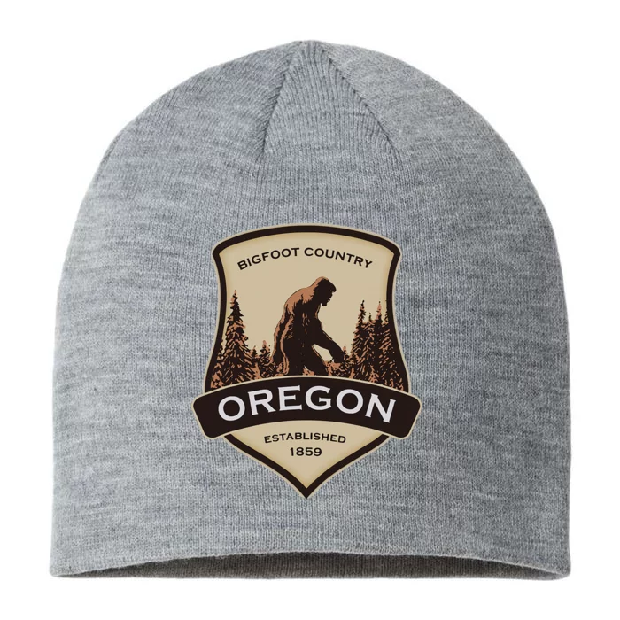 Oregon And A Bigfoot Or A Sasquatch 8 1/2in Sustainable Knit Beanie