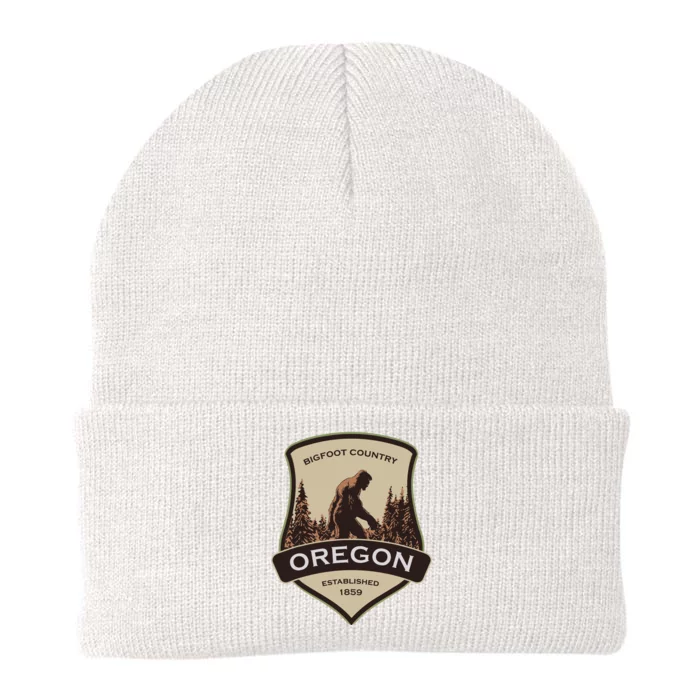 Oregon And A Bigfoot Or A Sasquatch Knit Cap Winter Beanie