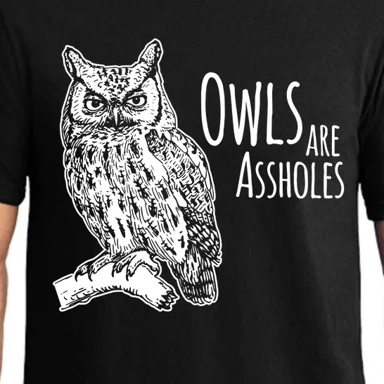 Owls Are Assholes Pajama Set