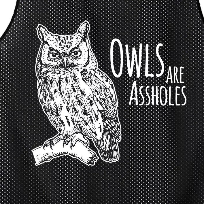 Owls Are Assholes Mesh Reversible Basketball Jersey Tank