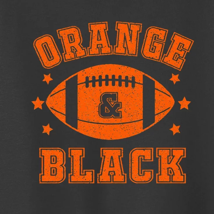 Orange And Black School Spirit Toddler T-Shirt