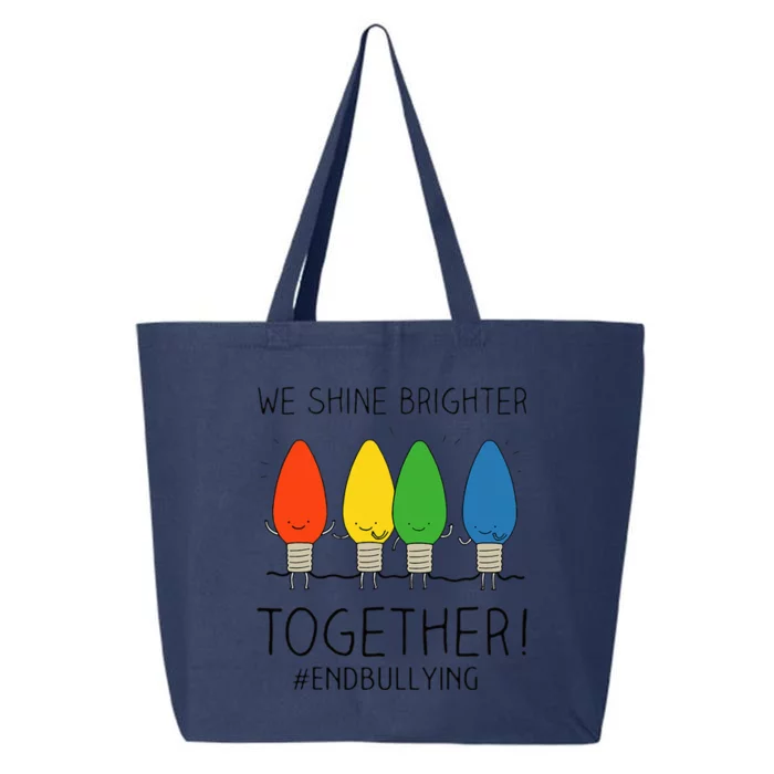 Orange Anti Bullying Unity Day Shine Brighter Together 25L Jumbo Tote