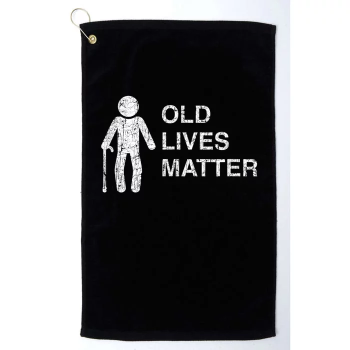 Old Age Birthday, Funny 30th 40th 50th 60th 70th 80th Platinum Collection Golf Towel