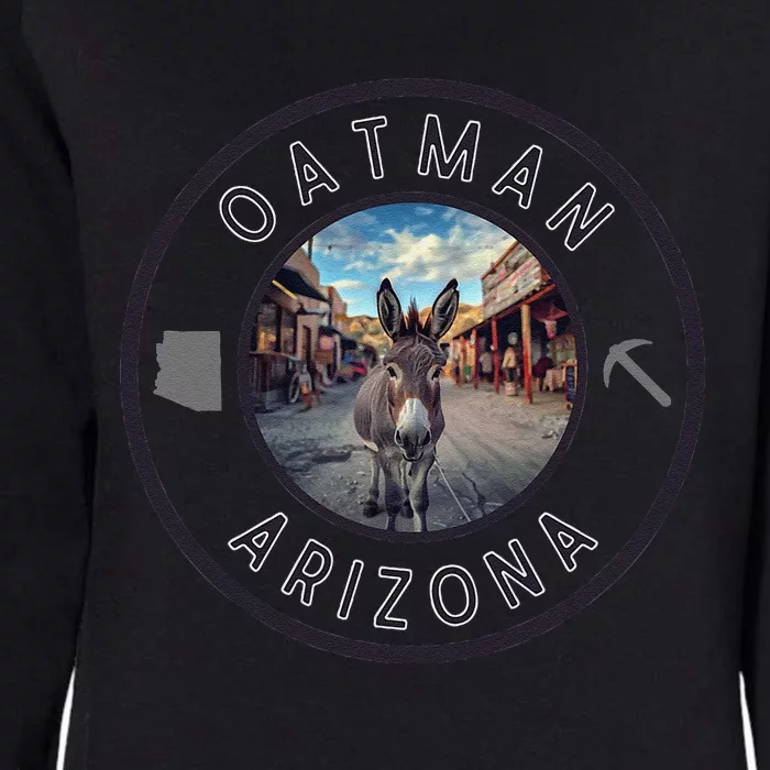 Oatman Arizona Burro In Town Womens California Wash Sweatshirt