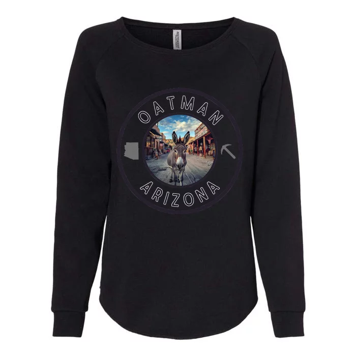 Oatman Arizona Burro In Town Womens California Wash Sweatshirt