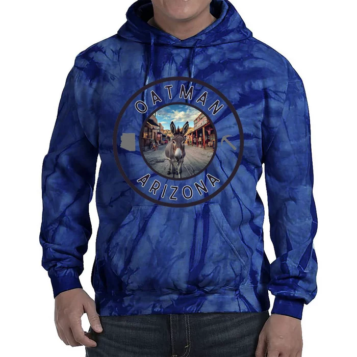 Oatman Arizona Burro In Town Tie Dye Hoodie