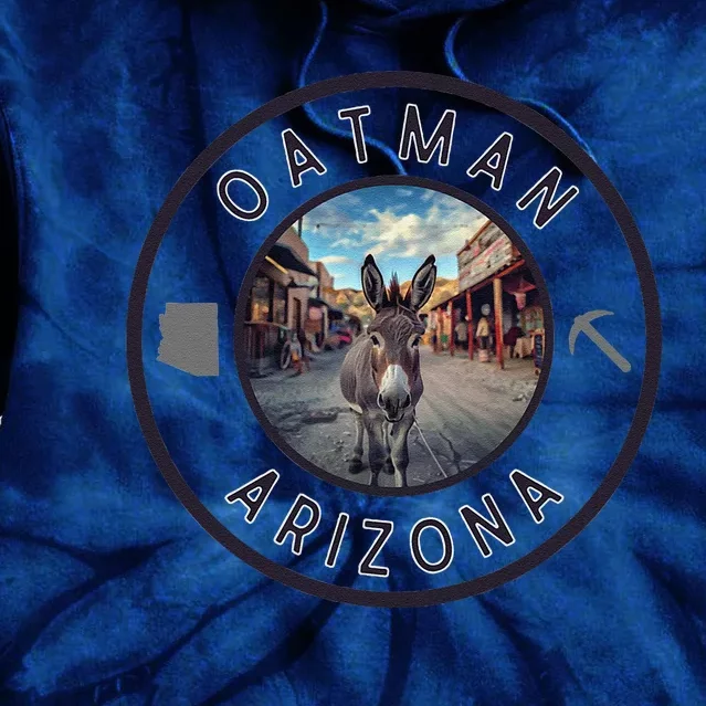 Oatman Arizona Burro In Town Tie Dye Hoodie