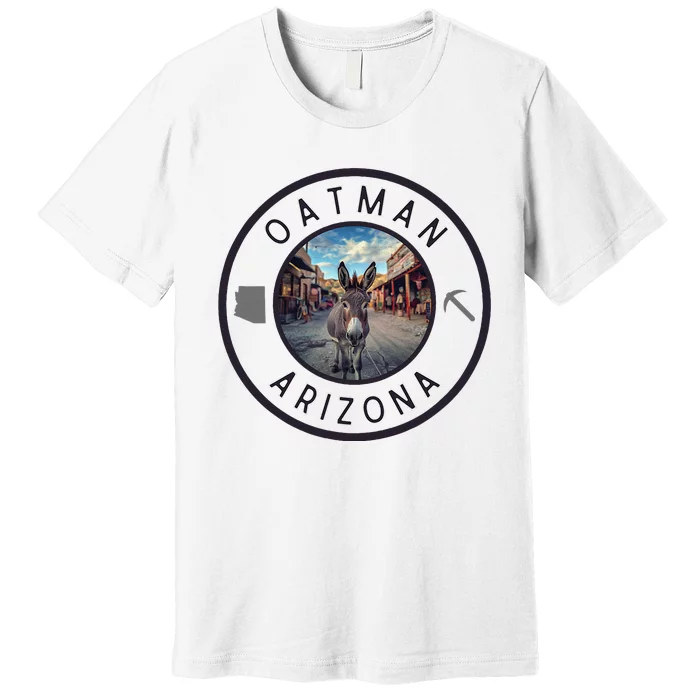 Oatman Arizona Burro In Town Premium T-Shirt