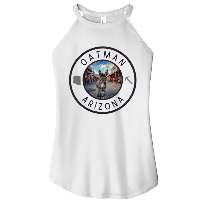 Oatman Arizona Burro In Town Women’s Perfect Tri Rocker Tank