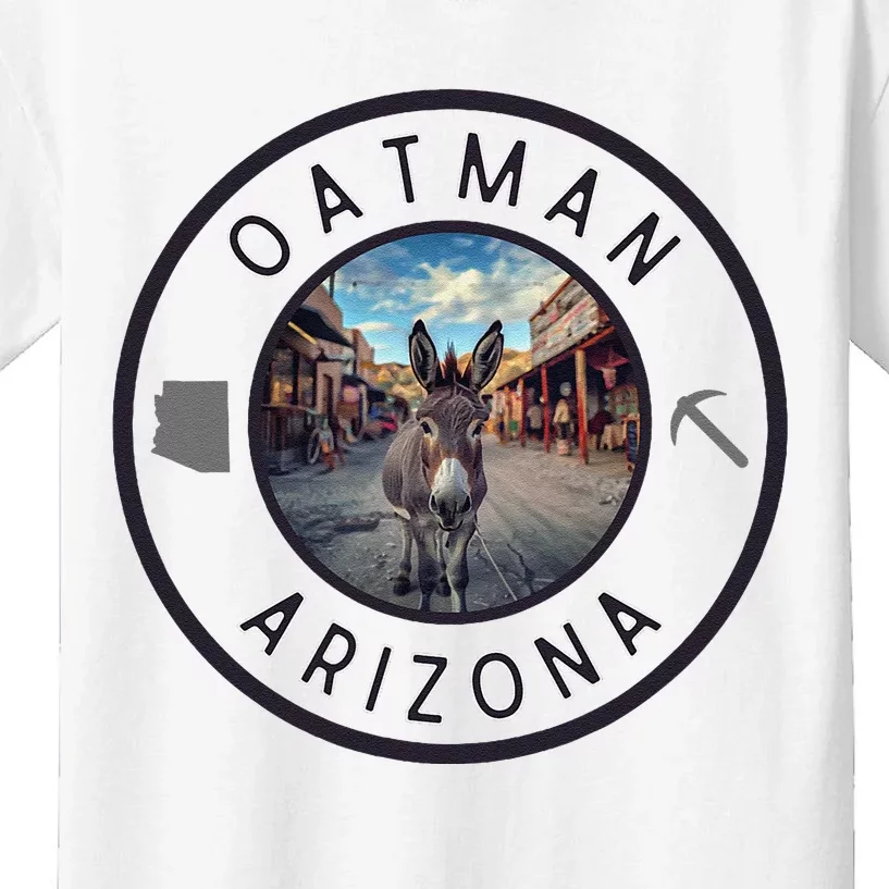 Oatman Arizona Burro In Town Kids T-Shirt