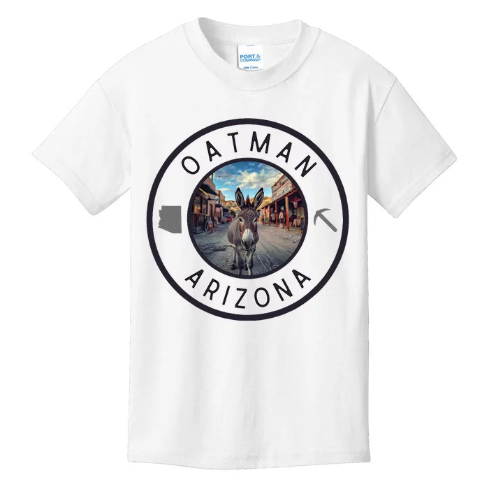 Oatman Arizona Burro In Town Kids T-Shirt