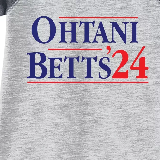 Ohtani And Betts 24 Infant Baby Jersey Bodysuit