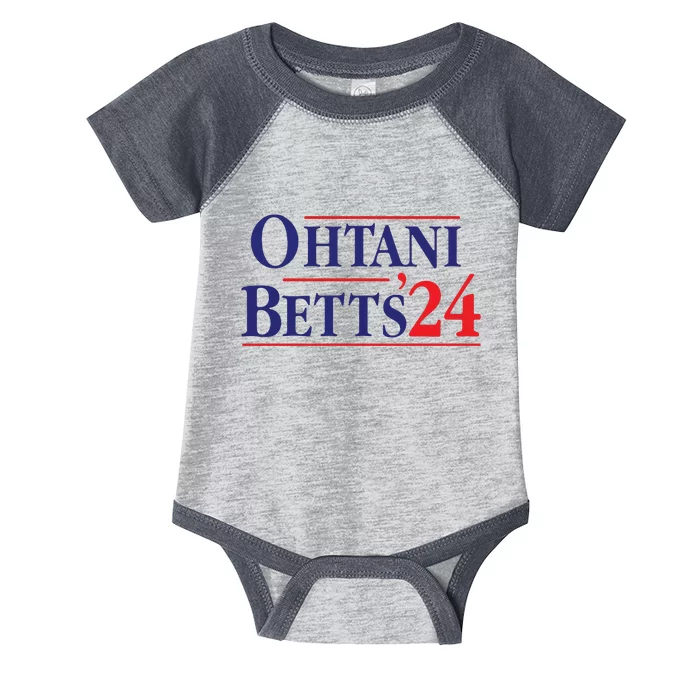 Ohtani And Betts 24 Infant Baby Jersey Bodysuit