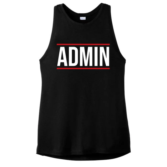 Office Admin Clerk Administrator Administrative Secretary Gift Ladies Tri-Blend Wicking Tank