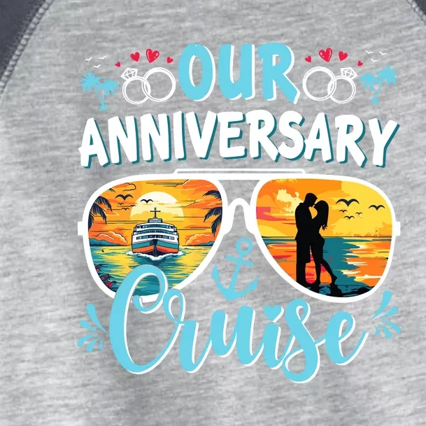 Our Anniversary Cruise Husband Wife Couples Cruise Vacation Toddler Fine Jersey T-Shirt