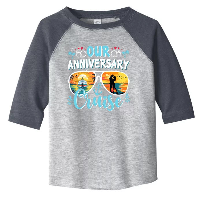 Our Anniversary Cruise Husband Wife Couples Cruise Vacation Toddler Fine Jersey T-Shirt