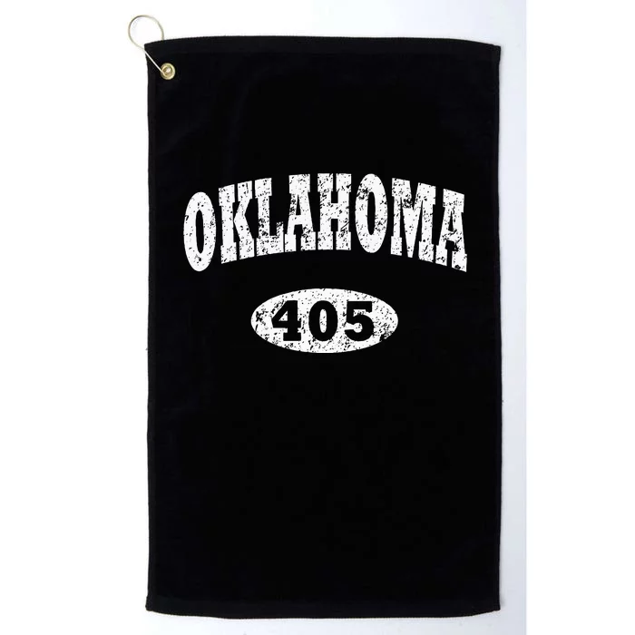 Oklahoma Area Code 405 Ok Platinum Collection Golf Towel