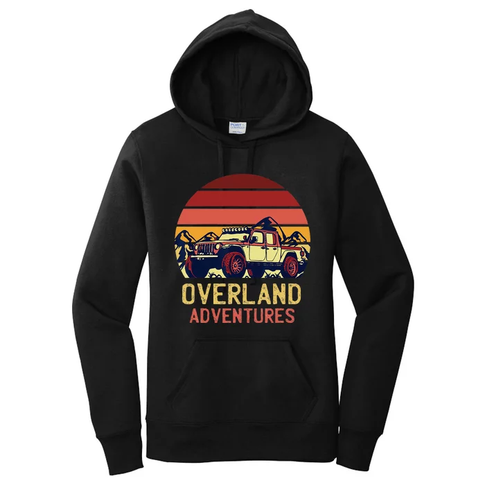 Overland Adventures Camping Offroad Graphic Women's Pullover Hoodie