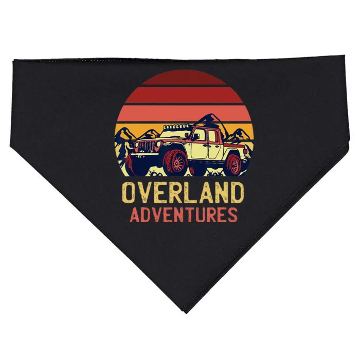 Overland Adventures Camping Offroad Graphic USA-Made Doggie Bandana