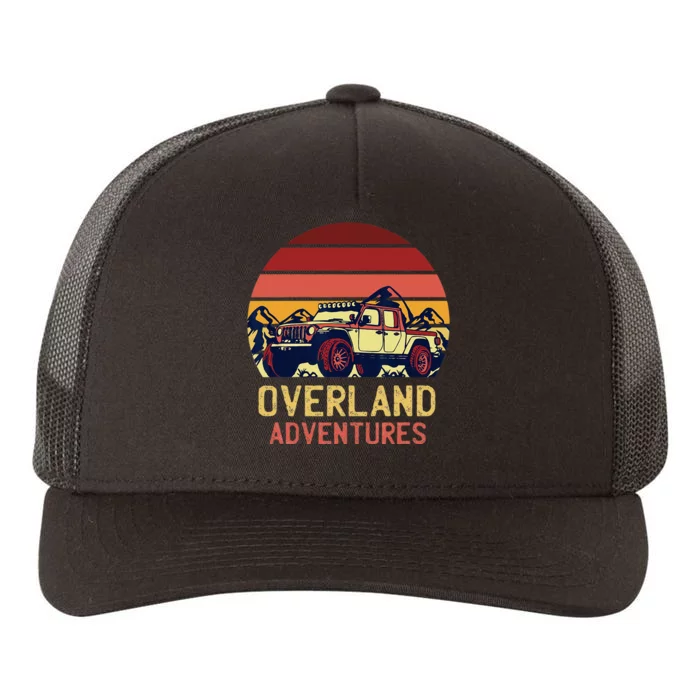 Overland Adventures Camping Offroad Graphic Yupoong Adult 5-Panel Trucker Hat