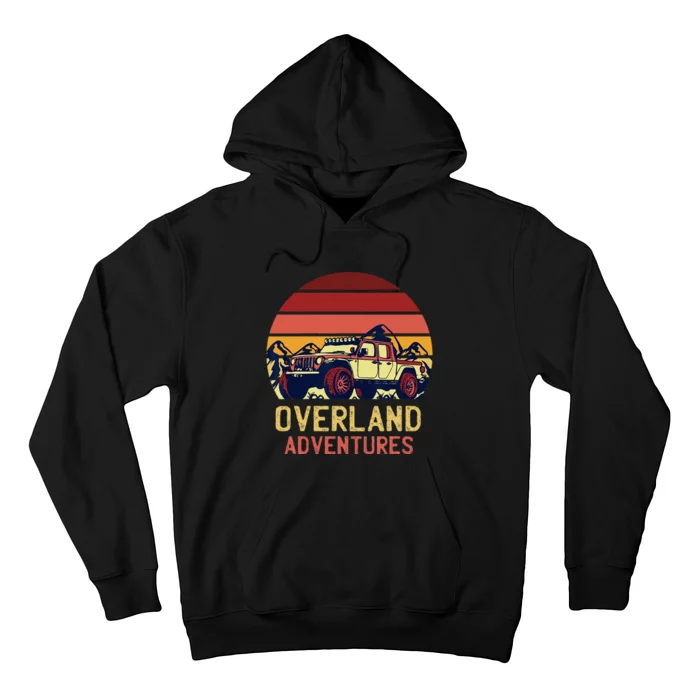 Overland Adventures Camping Offroad Graphic Hoodie