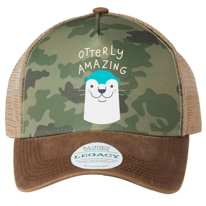 Otterly Amazing Cute Funny Legacy Tie Dye Trucker Hat