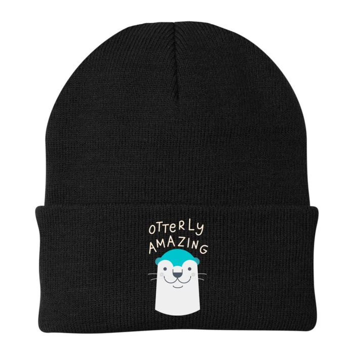 Otterly Amazing Cute Funny Knit Cap Winter Beanie