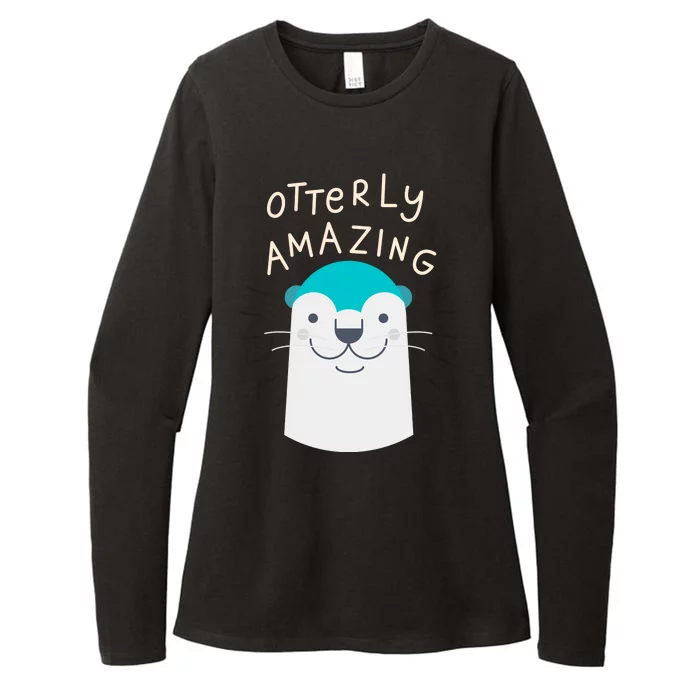 Otterly Amazing Cute Funny Womens CVC Long Sleeve Shirt