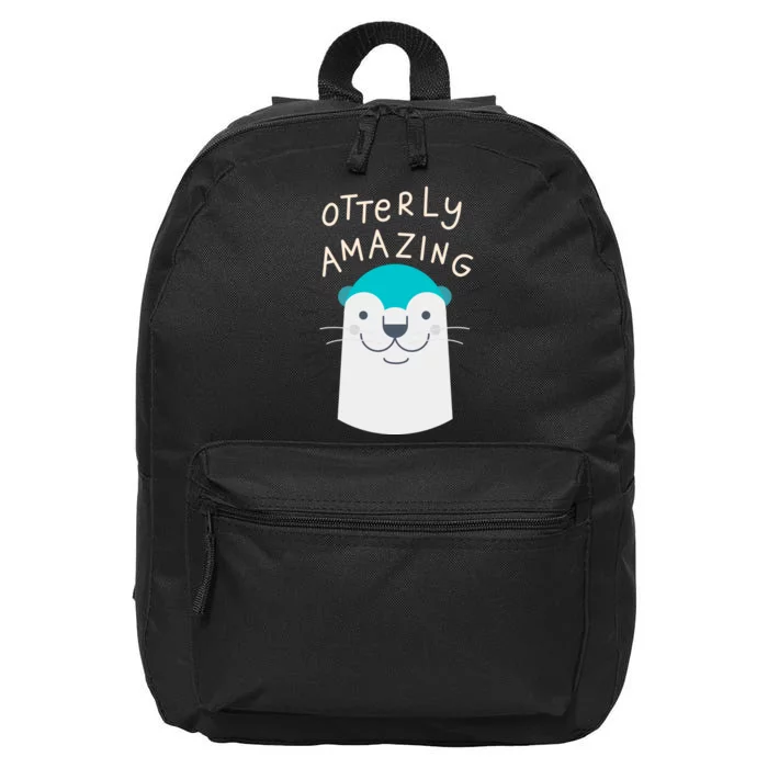 Otterly Amazing Cute Funny 16 in Basic Backpack